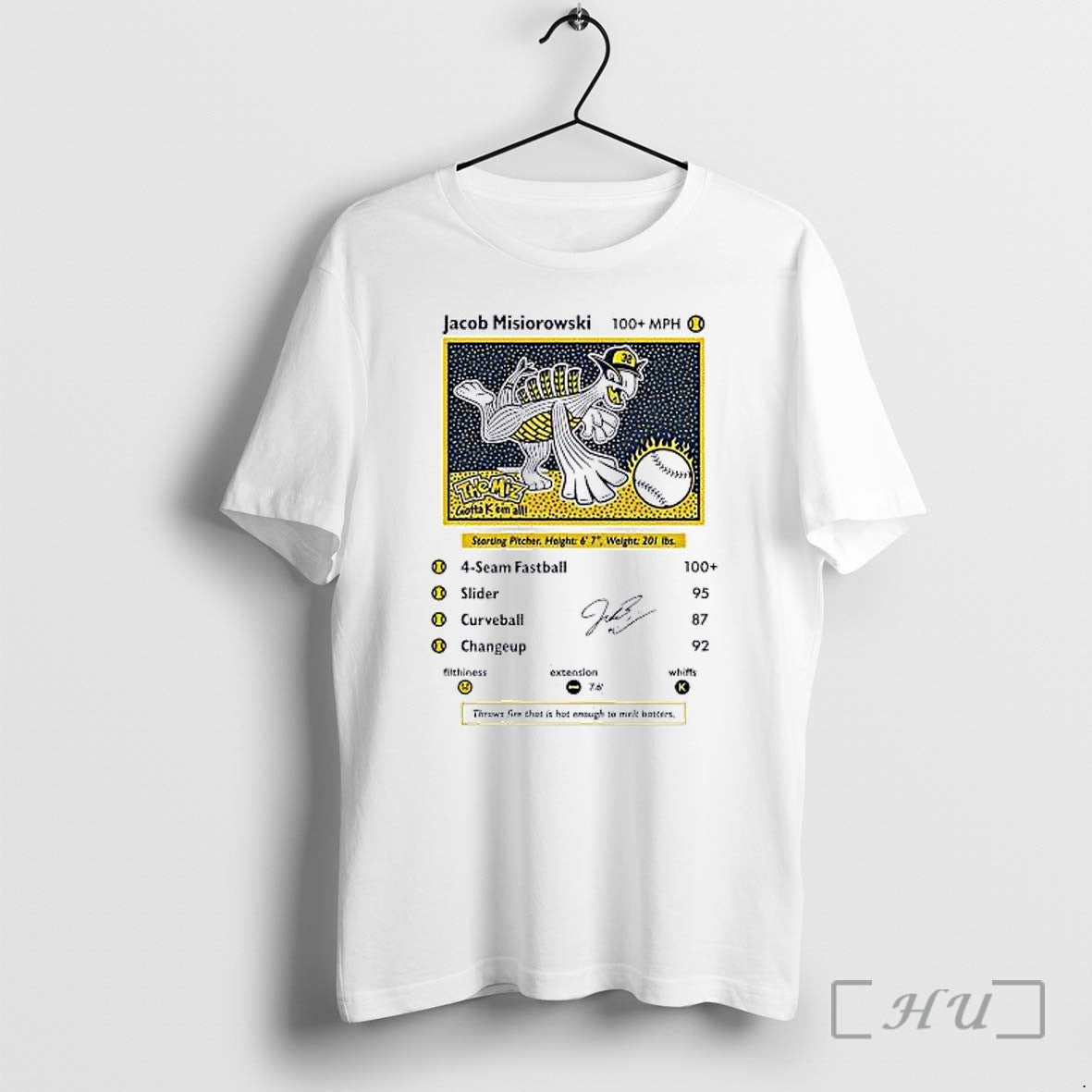 Officials Jacob Misiorowski Milwaukee Brewers Mlb Jacob Misiorowski 100 Mph The Miz Premium T Shirts
