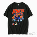 Officials Jalen Brunson Karl Anthony Towns New York Knicks Players Basketball Signature Premium T Shirts