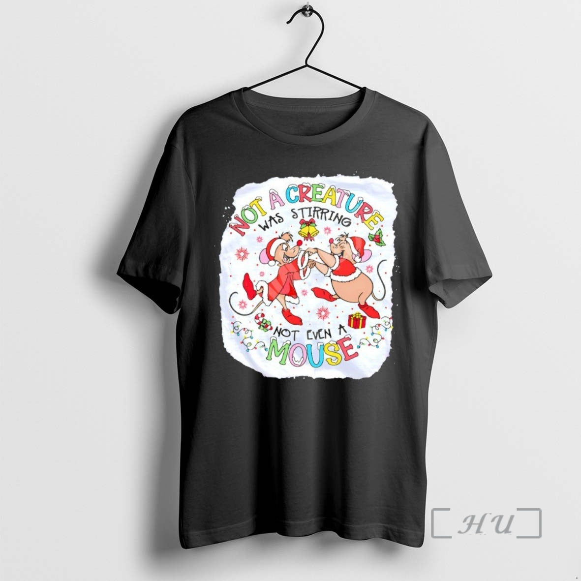 Officials Jaq And Gus Not A Creature Was Stirring Not Even A Mouse Premium T-Shirts, Hoodie, Sweatshirt | CoreVibeTees.com