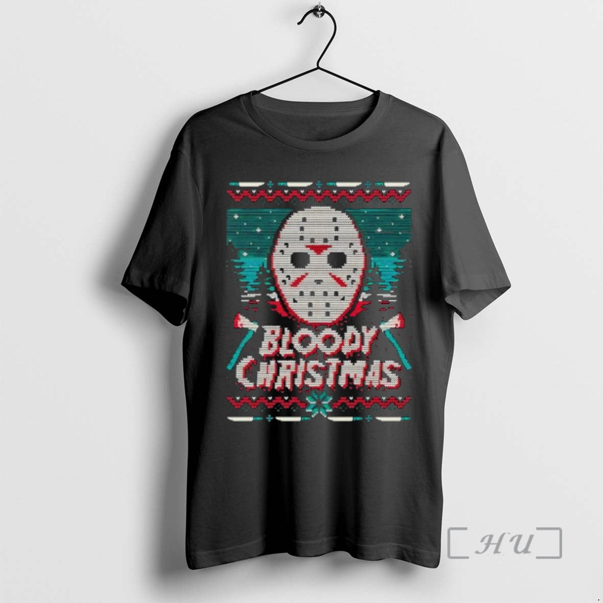 Officials Jason Voorhees Mask Bloody Ugly Christmas T-Shirts, Hoodie, Sweatshirt | CoreVibeTees.com