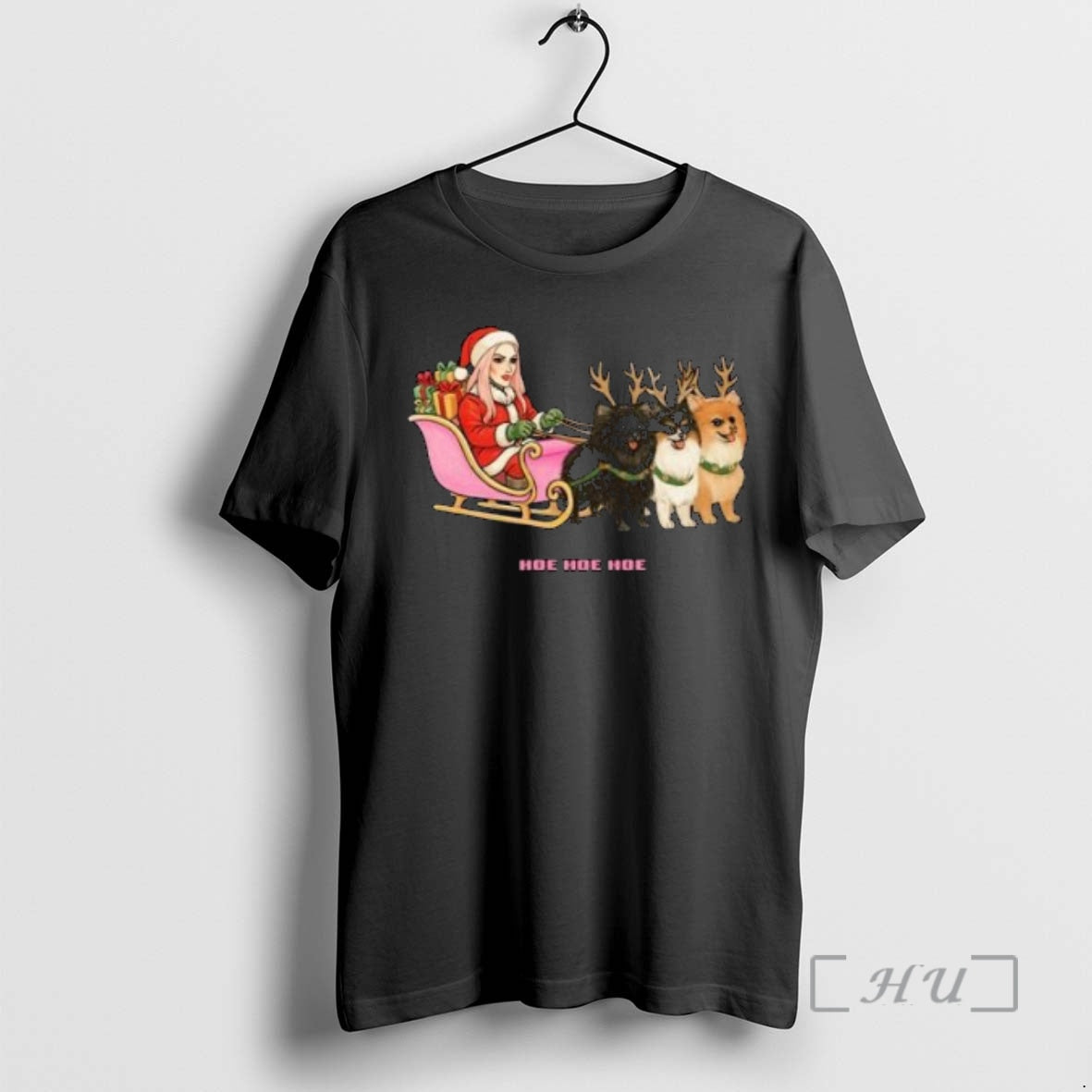 Officials Jeffree Star Cosmetics Hoe Hoe Hoe Holiday Circle Black T-Shirts, Hoodie, Sweatshirt | CoreVibeTees.com