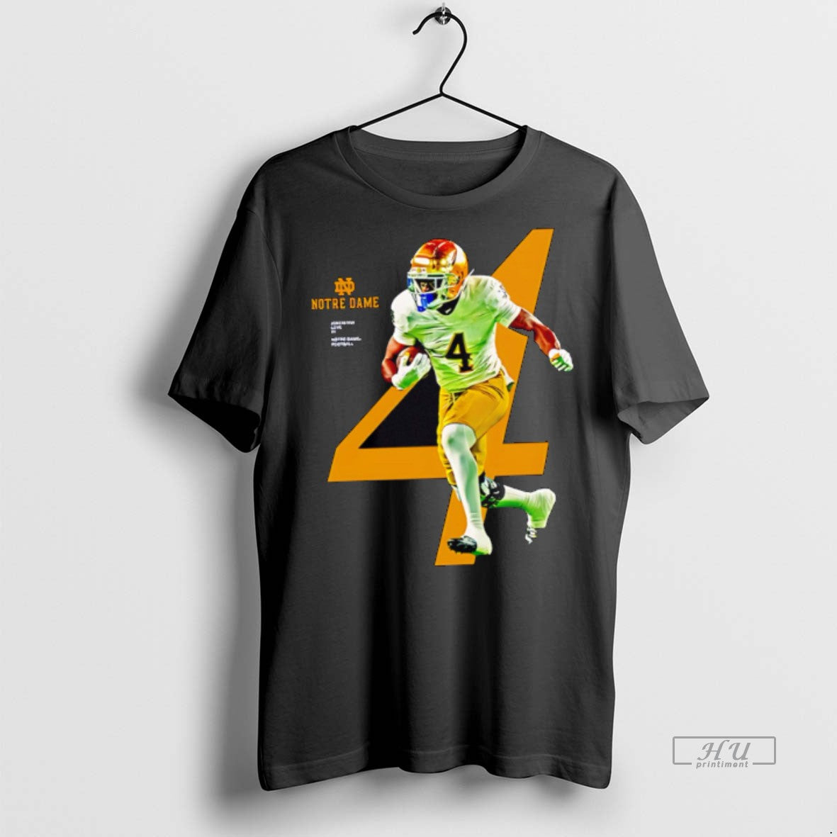 Officials Jeremiyah Love 4 Notre Dame Fighting Irish Football Tee Shirt Sweater