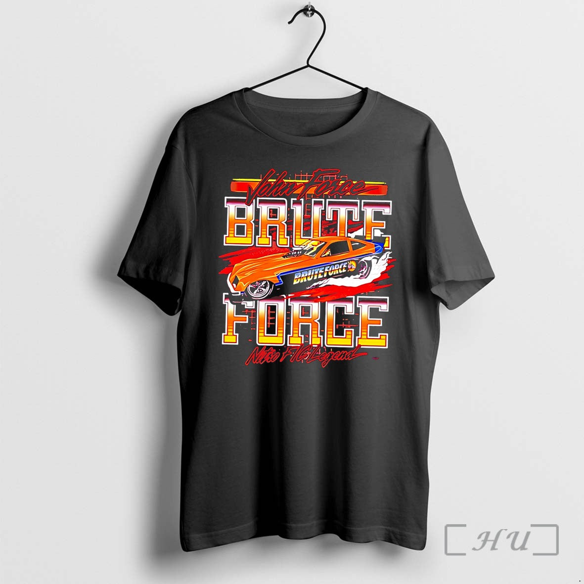 Officials John Force Brute Force Nitro Flc Legend Illustration Tee