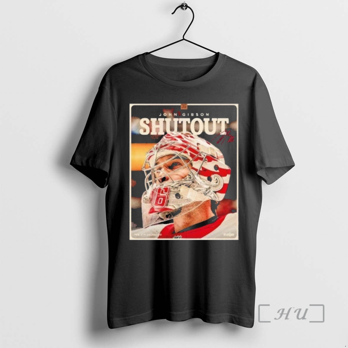 Officials John Gibson Detroit Red Wings Shutout Signature T-Shirts, Hoodie, Sweatshirt | CoreVibeTees.com