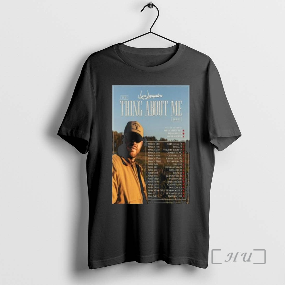 Officials Jon Langston Thing About Me Tour 2026 Circle Black T-Shirts, Hoodie, Sweatshirt | CoreVibeTees.com
