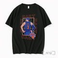 Officials Josh Hart New York Knicks Athlete Portrait Illustration On A Blue Premium T Shirts