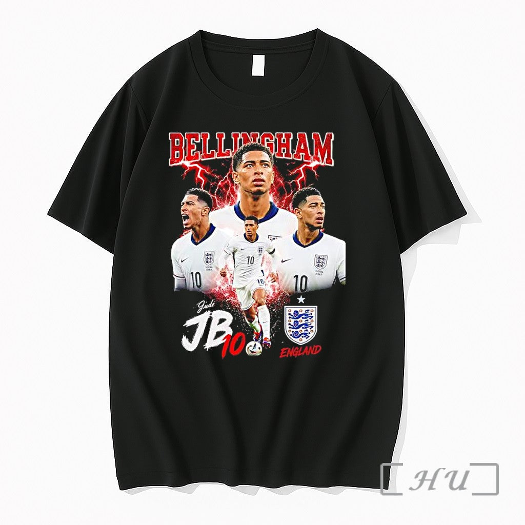 Officials Jude Bellingham England National Football Number 10 Fifa World Cup 2026 Premium T Shirts