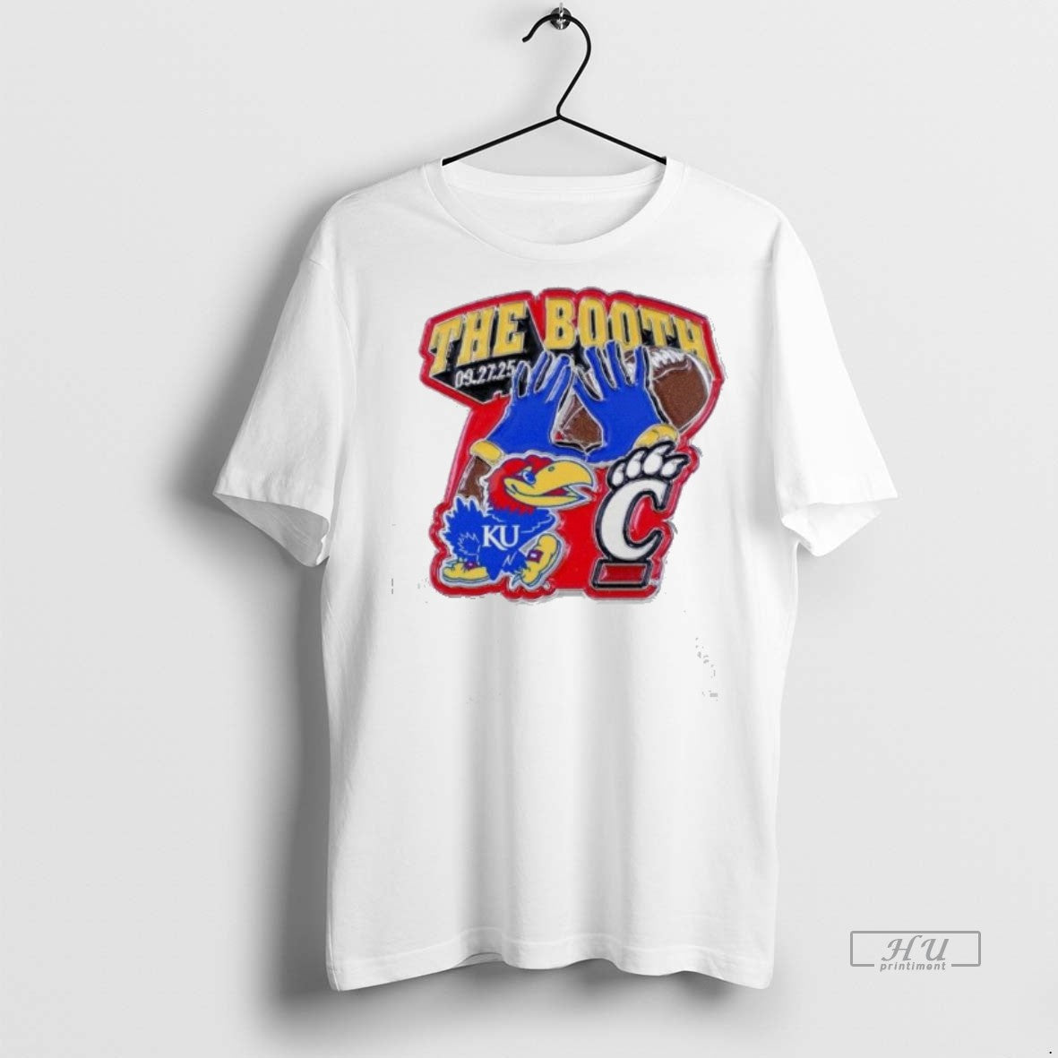 Officials Kansas Jayhawks Vs Cincinnati Bearcats The Booth 09 27 Tee Shirt Sweater