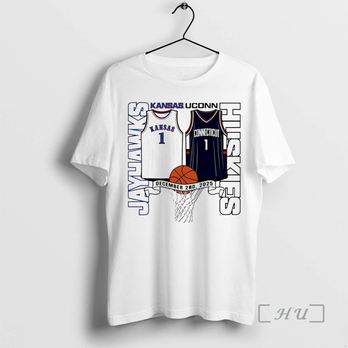 Officials Kansas Jayhawks Vs Uconn Huskies Jersey Matchup T-Shirts, Hoodie, Sweatshirt | CoreVibeTees.com