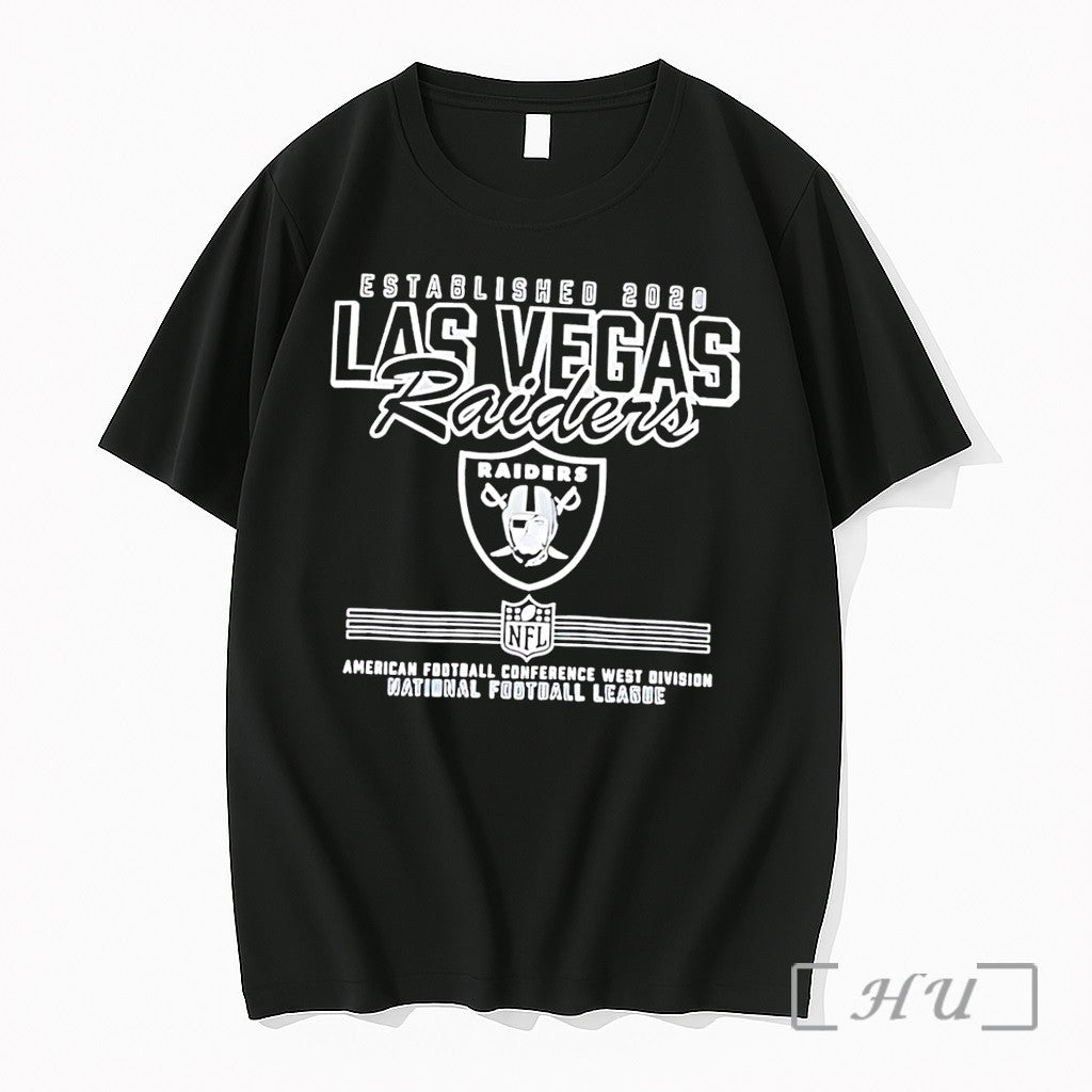 Officials Las Vegas Raiders Established 2020 Afc West Division Nfl Black Premium T Shirts Sweater