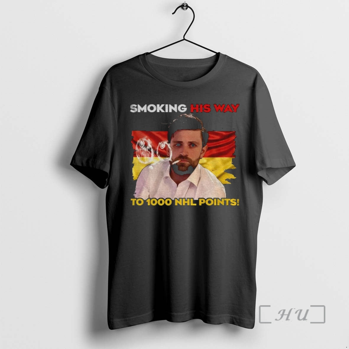 Officials Leon Draisaitl Smoking His Way To 1000 Points Funny Meme Premium T Shirts Sweater Hoodie, Sweatshirt