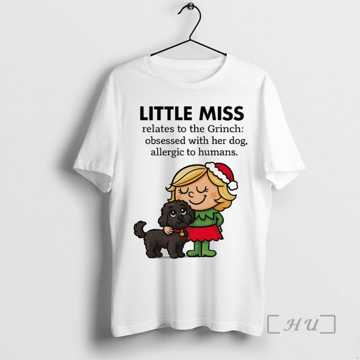 Officials Little Miss Relates To The Grinch Obsessed With Her Dog Premium T Shirts Sweater Hoodie, Sweatshirt