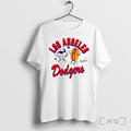Officials Los Angeles Dodgers Hotdog Preschool Snack Cartoon Tee