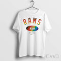 Officials Los Angeles Rams Pride Month Rainbow Logo Tee