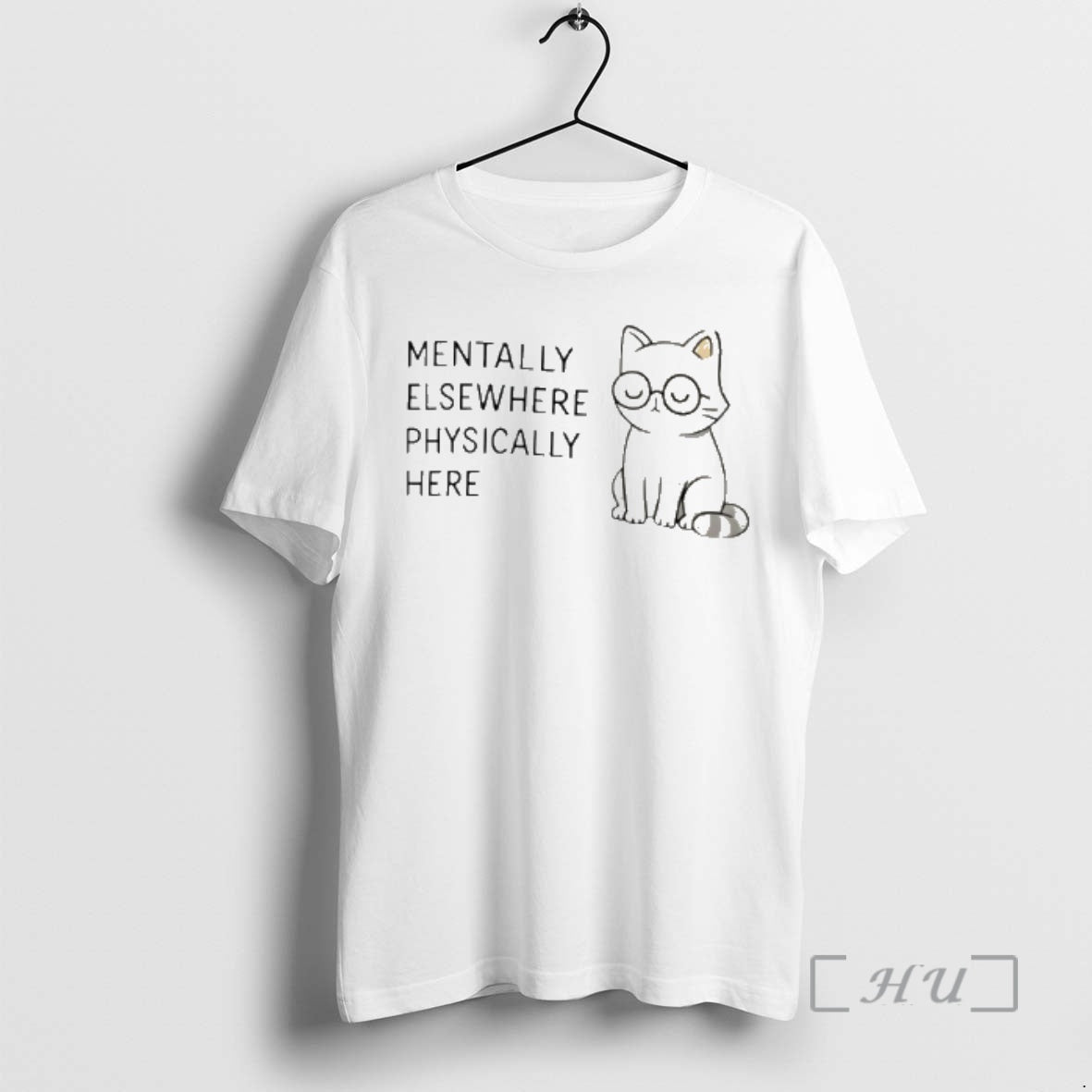 Officials Mentally Elsewhere Physically Here Cat T-Shirts, Hoodie, Sweatshirt | CoreVibeTees.com