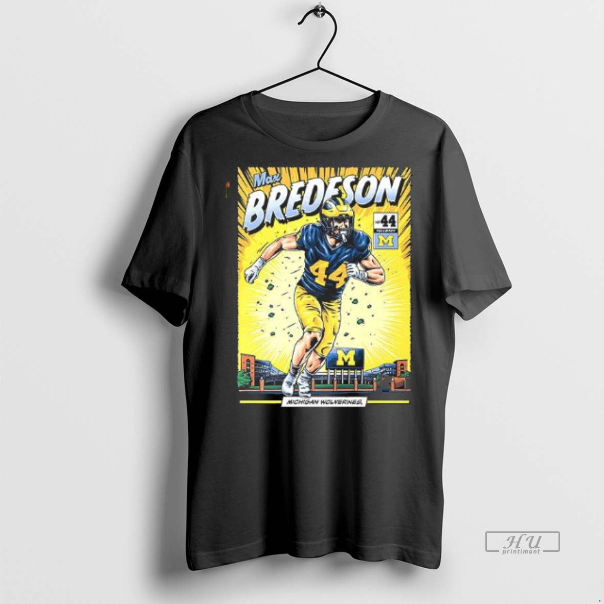 Officials Michigan Wolverines 44 Max Bredeson Student Tee Shirt Sweater