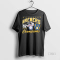 Officials Milwaukee Brewers Alcs Champions 1982 Vintage Tee Shirt Sweater