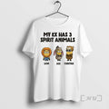 Officials Minion My Ex Has 3 Spirit Animals Lion Ass Cheetah Premium T Shirts Sweater Hoodie, Sweatshirt | CoreVibeTees.com