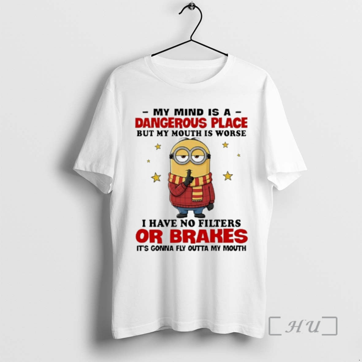 Officials Minion My Mind Is A Dangerous Place But My Mouth Is Worse I Have T-Shirts, Hoodie, Sweatshirt | CoreVibeTees.com