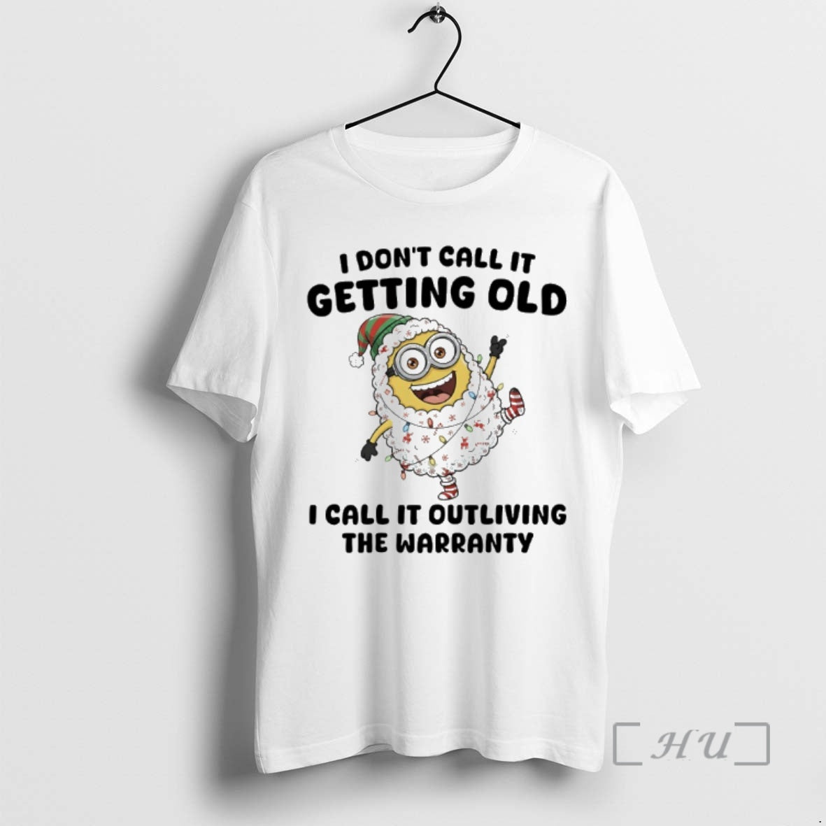 Officials Minions Christmas Light I Dont Call It Getting Old I Call It Outliving The T-Shirts, Hoodie, Sweatshirt