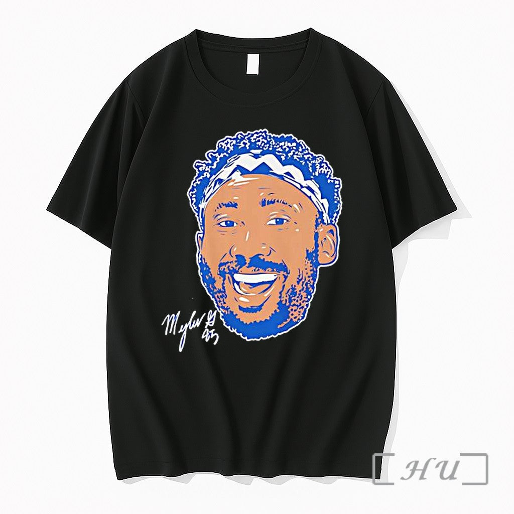 Officials Myles Garrett Cleveland Browns Nfl Big Face Illustration Signature