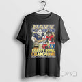 Officials Navy Midshipmen Beat Cincinnati Bearcats Ncaa Autozone Liberty Bowl Champions 2026 Mascot Premium T-Shirts,...