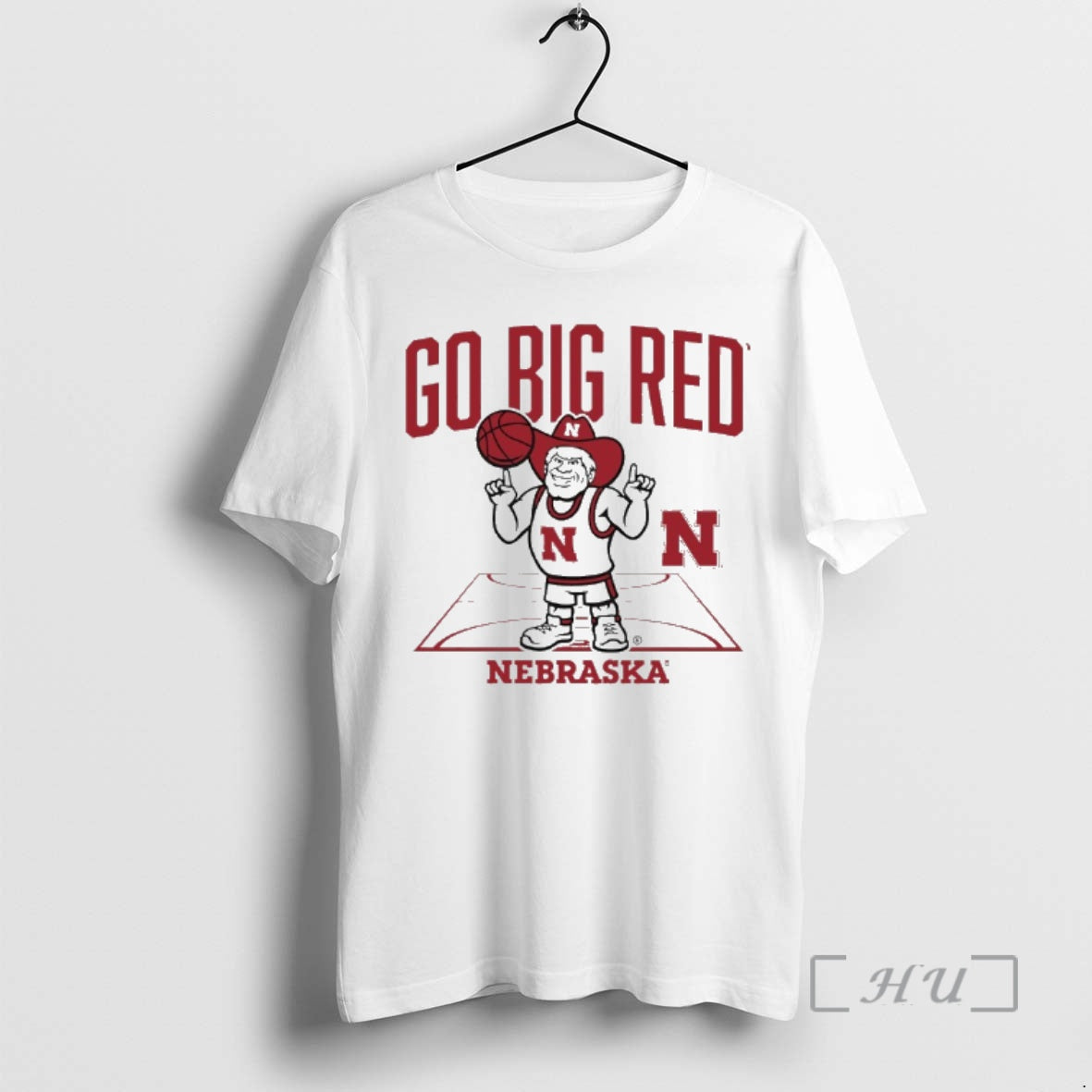 Officials Nebraska Huskers Basketball Go Big Red Herbie Mascot T-Shirts, Hoodie, Sweatshirt | CoreVibeTees.com
