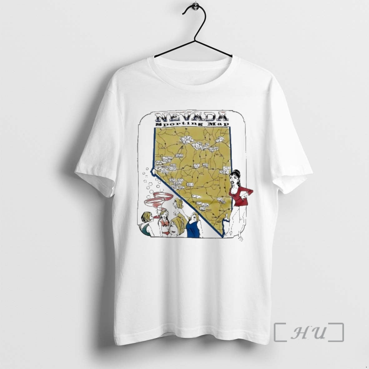 Officials Nevada Sporting Map Cartoon Vintage T-Shirts, Hoodie, Sweatshirt | CoreVibeTees.com