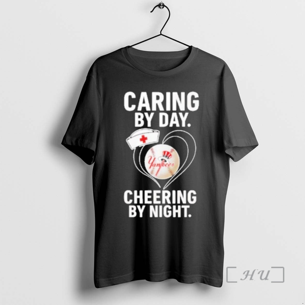 Officials New York Yankees Caring By Day Cheering By Night T-Shirts, Hoodie, Sweatshirt | CoreVibeTees.com