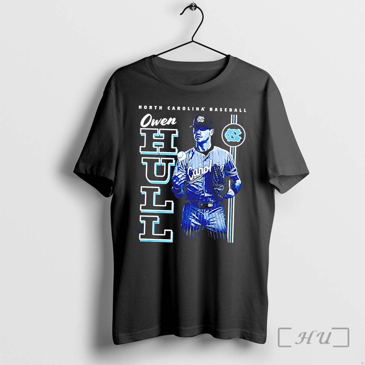 Officials North Carolina Baseball Owen Pugh Owen Hull Portrait Tee