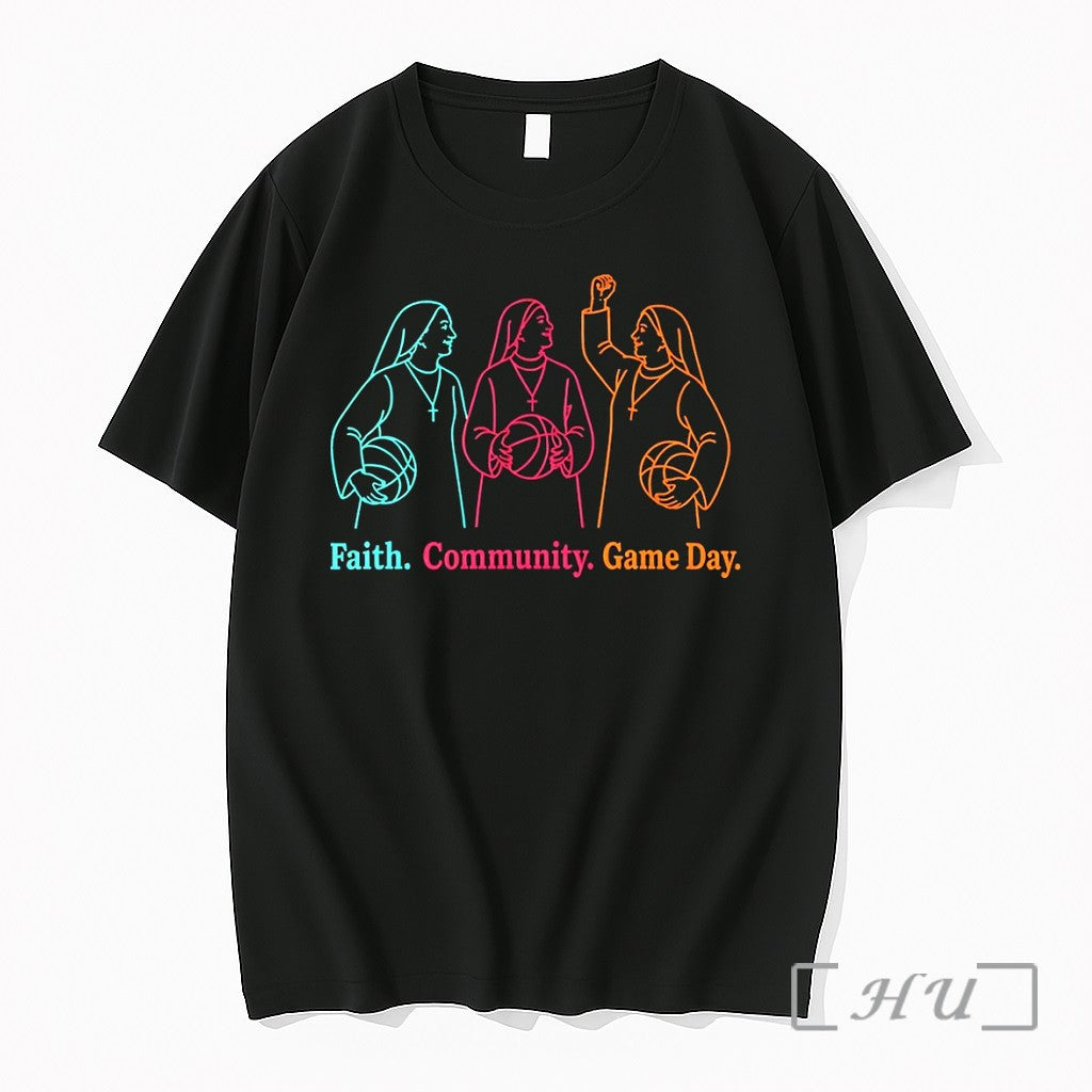 Officials Nuns Faith Community Game Day San Antonio Spurs Basketball Nba 2026 Premium T Shirts
