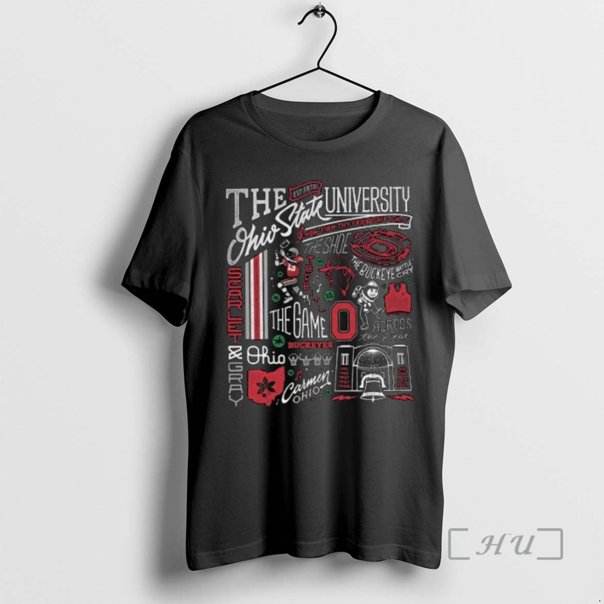 Officials Ohio State Heritage Collage Circle Black T-Shirts, Hoodie, Sweatshirt | CoreVibeTees.com