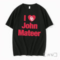 Officials Oklahoma Football I Love John Mateer Heart Tee
