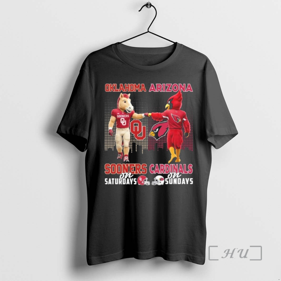 Officials Oklahoma Sooners And Arizona Cardinals Mascot On Saturdays And On Sundays Premium T Shirts Hoodie, Sweatshirt