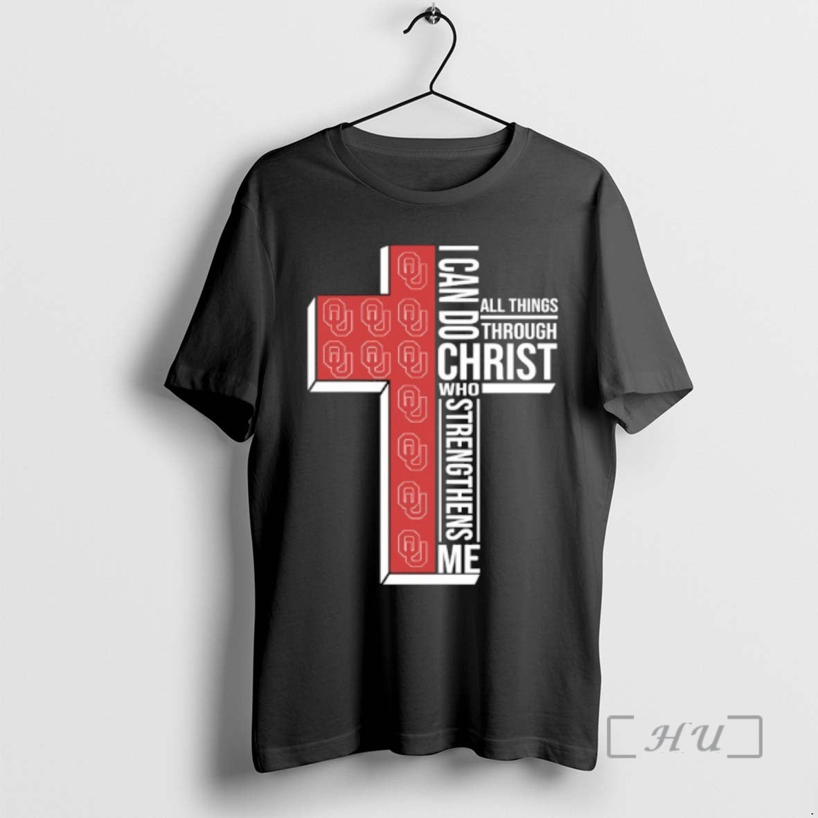 Officials Oklahoma Sooners Cross I Can Do All Things Through Christ Who Strengthen Me Premium T-Shirts, Hoodie, Sweatshirt
