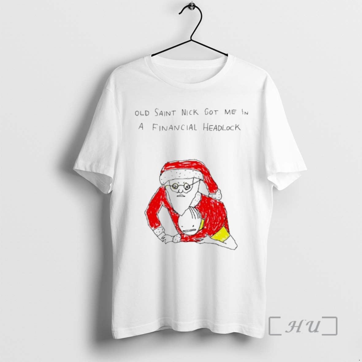Officials Old Saint Nick Got Me In A Financial Chokehold T-Shirts, Hoodie, Sweatshirt | CoreVibeTees.com
