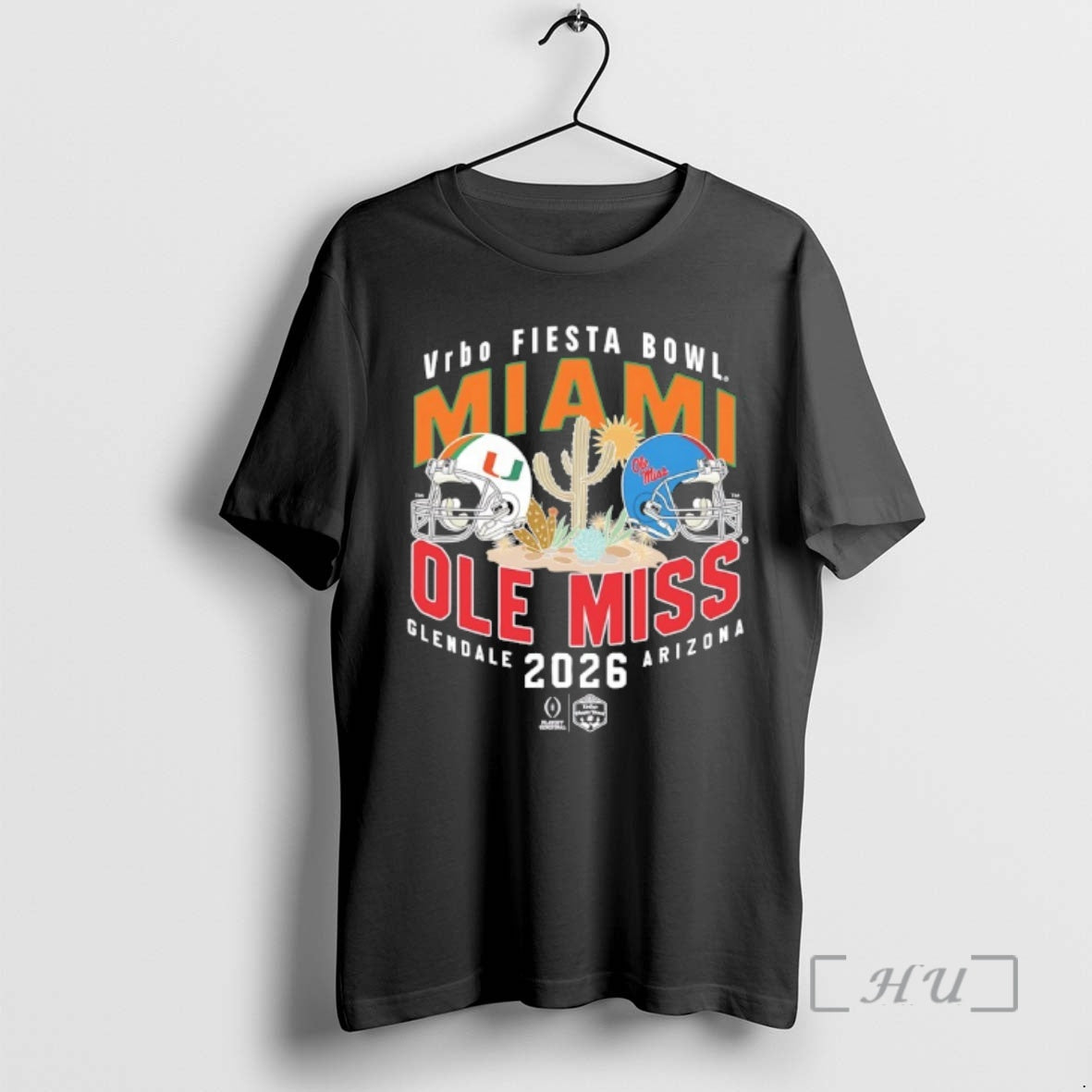 Officials Ole Miss Vs Miami Vrbo Fiesta Bowl 2026 Glendale Arizona Premium T Shirts Sweater Hoodie, Sweatshirt
