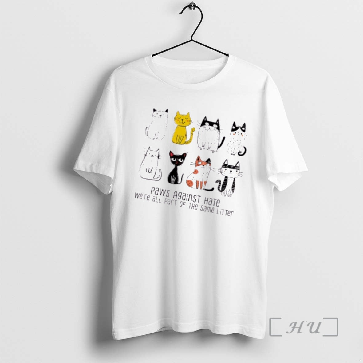 Officials Paws Against Hate Were All Part Of The Same Litter Cats Premium T Shirts Hoodie, Sweatshirt | CoreVibeTees.com