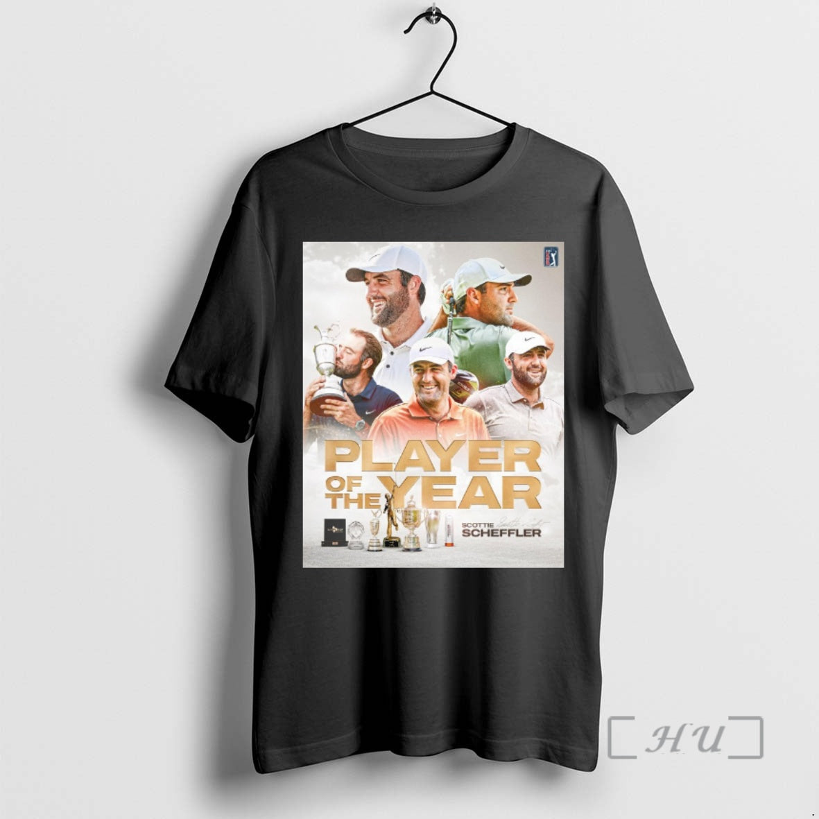 Officials Pga Tour Four Peat Complete Player Of The Year Scottie Scheffler Signature Premium T-Shirts, Hoodie, Sweatshirt