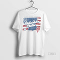 Officials Philadelphia Phillies Major League Baseball Usa Flag Tee Shirt Sweater