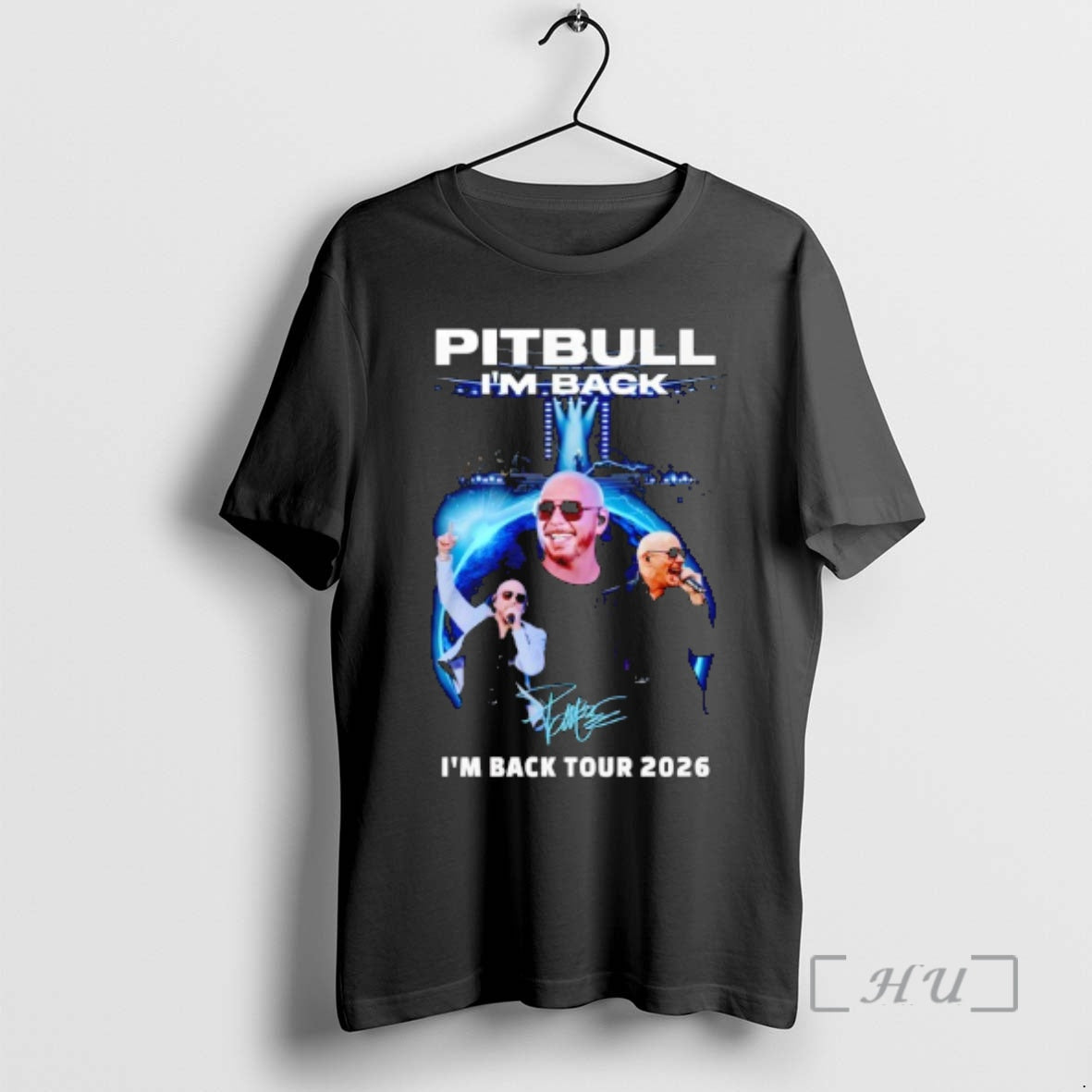 Officials Pitbull With Im Back Tour 2026 Signature Graphic T-Shirts, Hoodie, Sweatshirt | CoreVibeTees.com