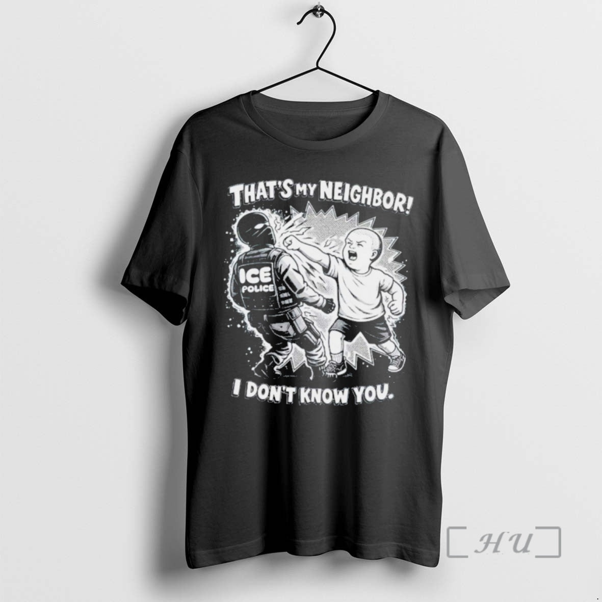 Officials Punch Out Ice Police Thats My Neighboor I Dont Know You Premium T Shirts Hoodie, Sweatshirt | CoreVibeTees.com