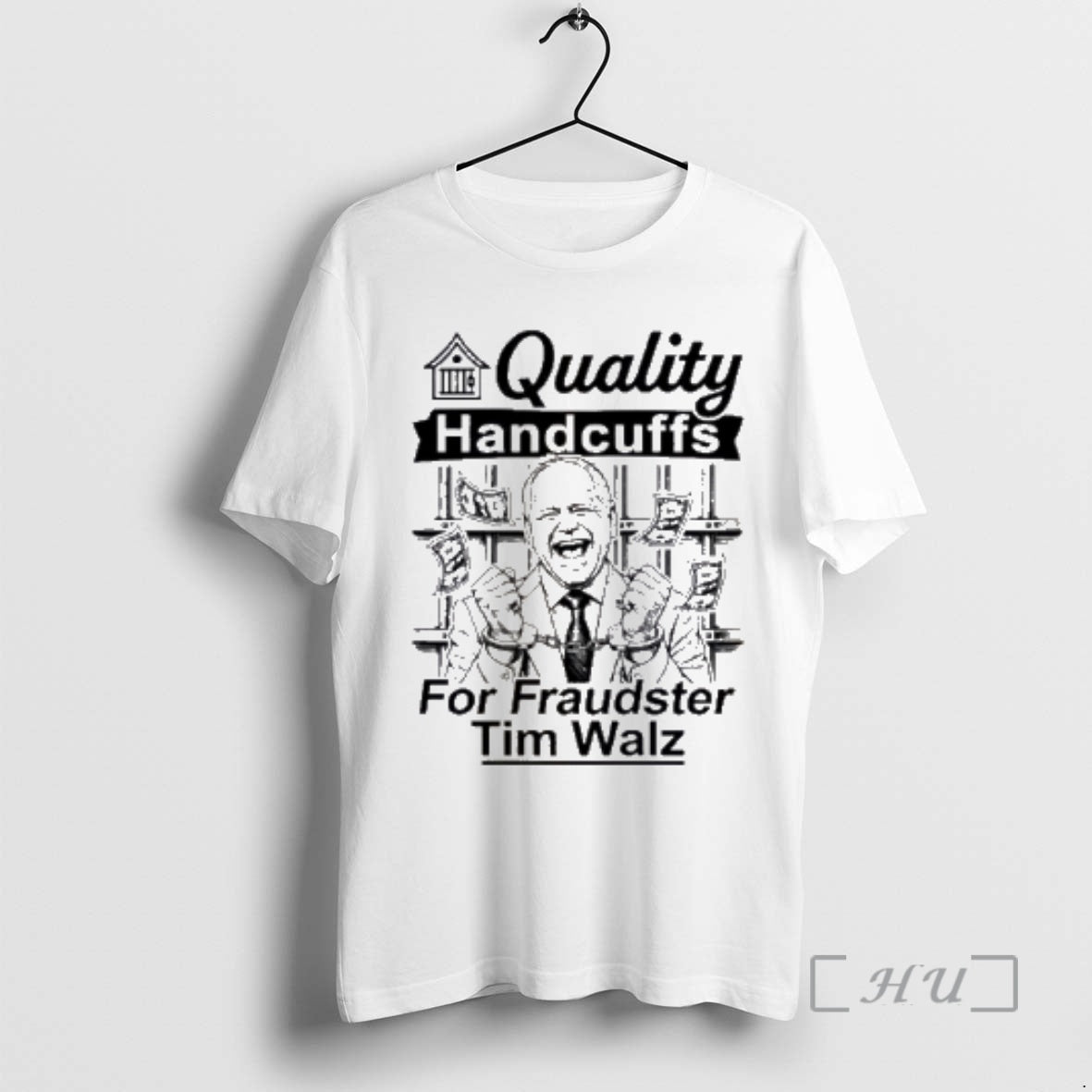 Officials Quality Handcuffs For Fraudster Tim Walz T-Shirts, Hoodie, Sweatshirt | CoreVibeTees.com