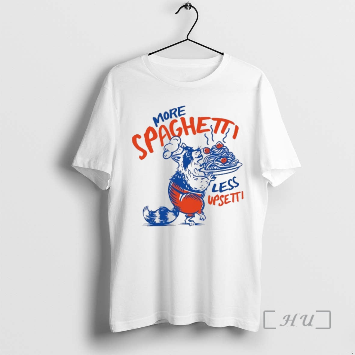 Officials Raccoon More Spaghetti Less Upsetti T-Shirts, Hoodie, Sweatshirt | CoreVibeTees.com