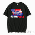 Officials Ram Power Patriotic Truck Usa Flag Tee