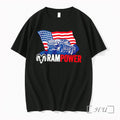 Officials Ram Truck Rampower Patriotic American Automotive Pride Tee