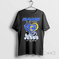 Officials Rams In My Veins Heart Jesus In My Heart T-Shirts, Hoodie, Sweatshirt | CoreVibeTees.com