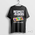 Officials Respect Your Elders Rgb Keyboard Gamer Tech Humor T-Shirts, Hoodie, Sweatshirt | CoreVibeTees.com