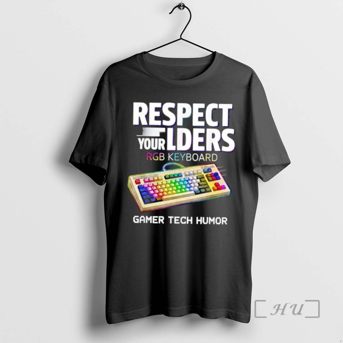 Officials Respect Your Elders Rgb Keyboard Gamer Tech Humor T-Shirts, Hoodie, Sweatshirt | CoreVibeTees.com
