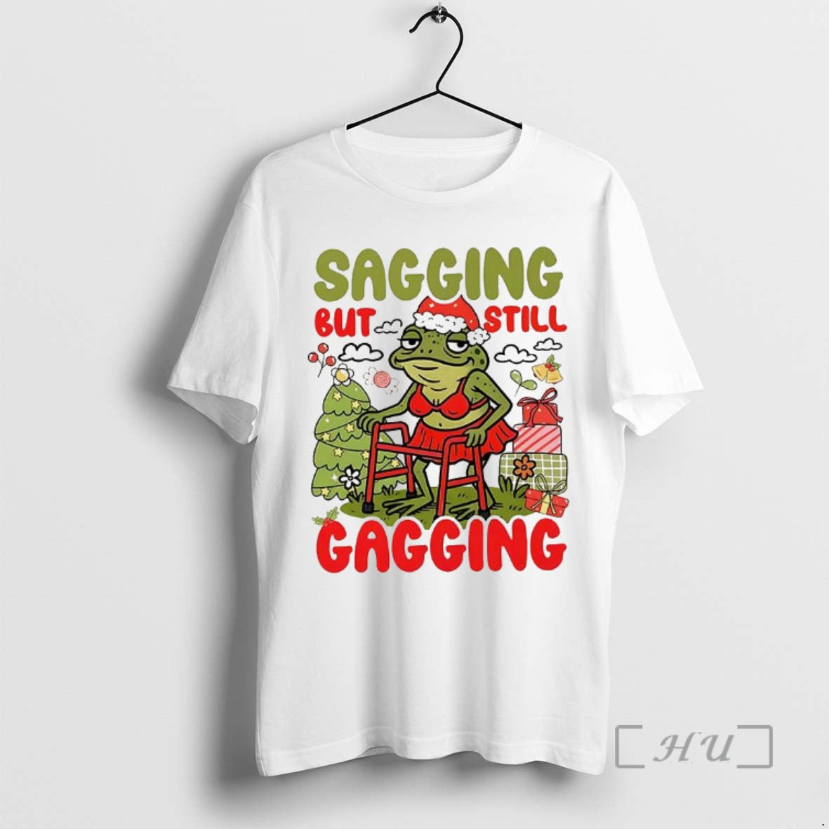 Officials Sagging But Still Gagging Christmas Frog Meme T-Shirts, Hoodie, Sweatshirt | CoreVibeTees.com